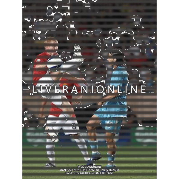 Supercoppa Europea 2008 Montecarlo - 29.08.2008 Manchester United-Zenit San Pietroburgo Nella Foto:SCHOLES-DOMINGUEZ /Ph.Vitez-Ag. Aldo Liverani