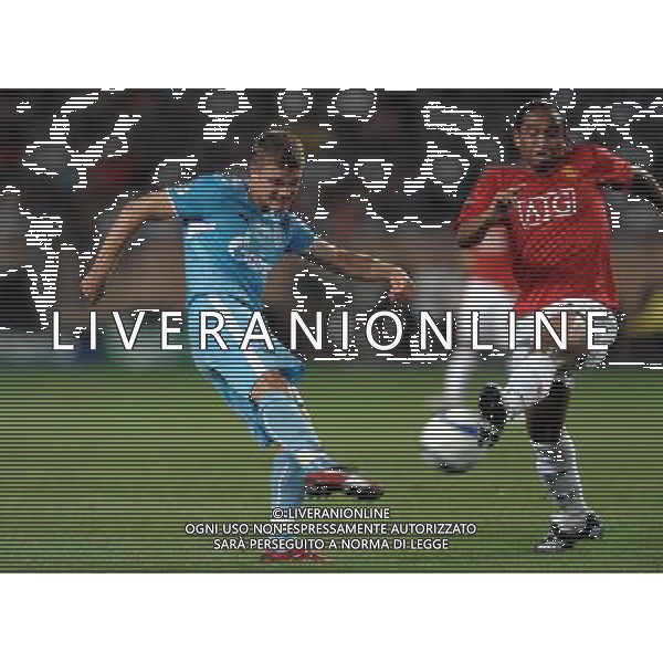 Supercoppa Europea 2008 Montecarlo - 29.08.2008 Manchester United-Zenit San Pietroburgo Nella Foto:DENISOV-ANDERSON /Ph.Vitez-Ag. Aldo Liverani