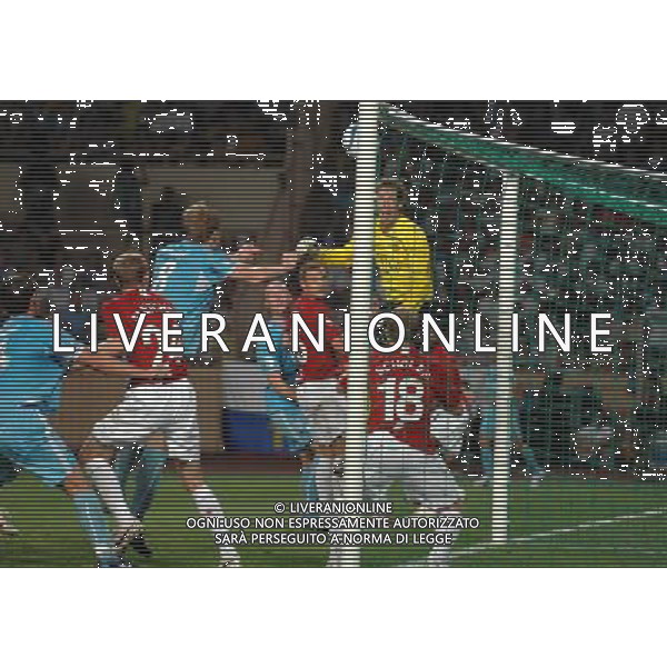 Supercoppa Europea 2008 Montecarlo - 29.08.2008 Manchester United-Zenit San Pietroburgo Nella Foto:POGREBNYAK GOL /Ph.Vitez-Ag. Aldo Liverani