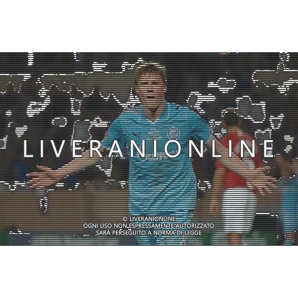 Supercoppa Europea 2008 Montecarlo - 29.08.2008 Manchester United-Zenit San Pietroburgo Nella Foto:POGREBNYAK ESULTANZA DOPO IL GOL /Ph.Vitez-Ag. Aldo Liverani