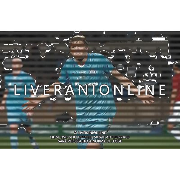 Supercoppa Europea 2008 Montecarlo - 29.08.2008 Manchester United-Zenit San Pietroburgo Nella Foto:POGREBNYAK ESULTANZA DOPO IL GOL /Ph.Vitez-Ag. Aldo Liverani