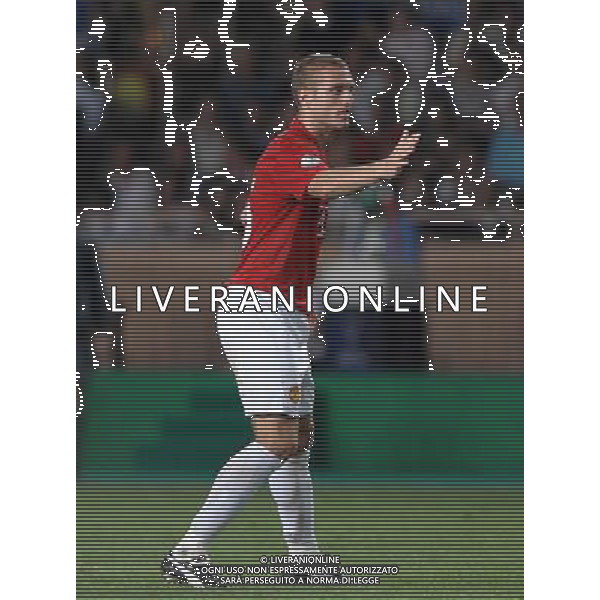 Supercoppa Europea 2008 Montecarlo - 29.08.2008 Manchester United-Zenit San Pietroburgo Nella Foto:VIDIC ESULTA /Ph.Vitez-Ag. Aldo Liverani