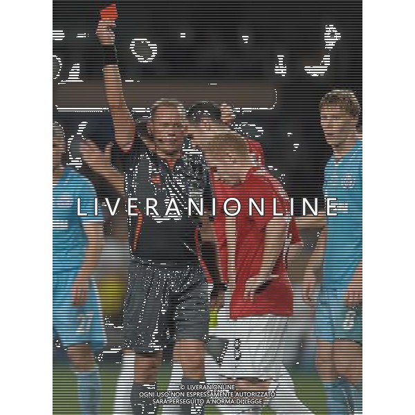 Supercoppa Europea 2008 Montecarlo - 29.08.2008 Manchester United-Zenit San Pietroburgo Nella Foto:ROONEY ESPULSO /Ph.Vitez-Ag. Aldo Liverani