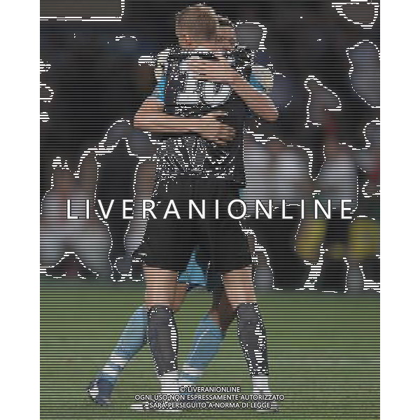 Supercoppa Europea 2008 Montecarlo - 29.08.2008 Manchester United-Zenit San Pietroburgo Nella Foto:TIMOSHCHUCK E MALAFEEV ESULTANO A FINE PARTITA /Ph.Vitez-Ag. Aldo Liverani