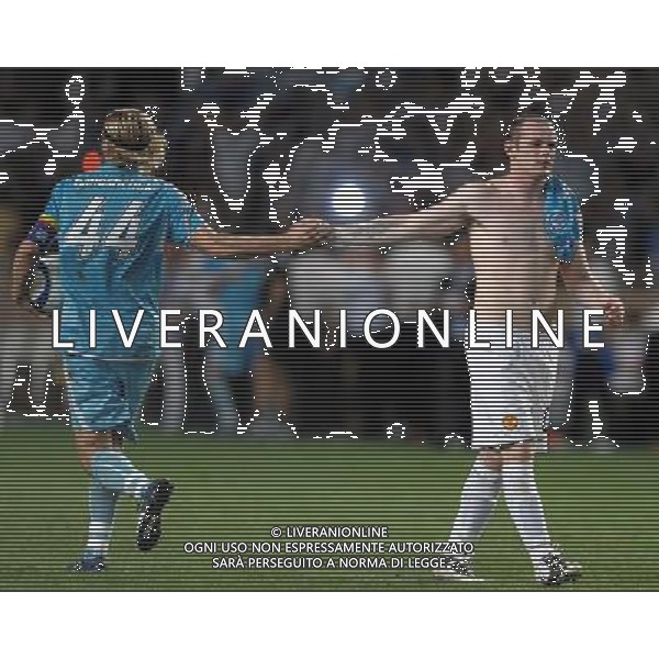 Supercoppa Europea 2008 Montecarlo - 29.08.2008 Manchester United-Zenit San Pietroburgo Nella Foto:TIMOSHCHUCK E ROONEY A FINE PARTITA /Ph.Vitez-Ag. Aldo Liverani