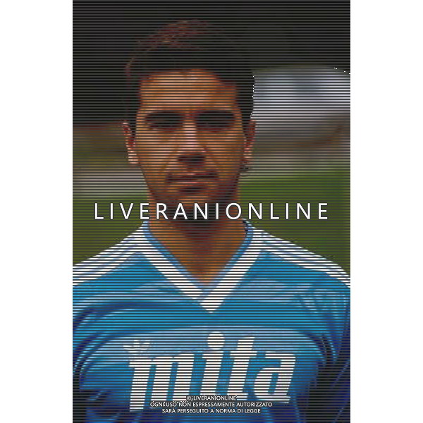 Stefano Borgonovo Calciatore del Como nel 1986/1987 ph archivio Ag. Aldo Liverani Sas 
