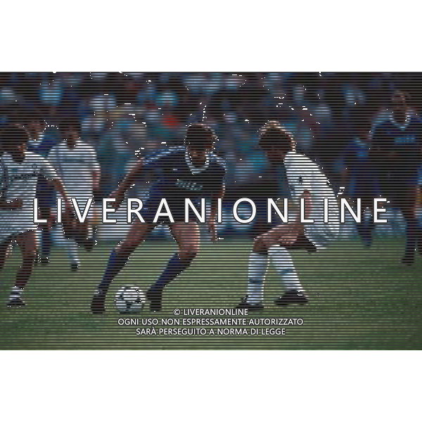 Stefano Borgonovo Calciatore del Como nel 1986 ph archivio Ag. Aldo Liverani Sas 