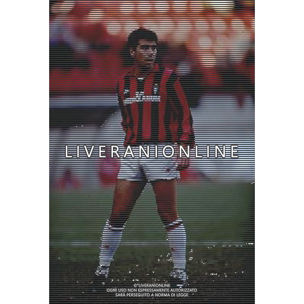Stefano Borgonovo Calciatore con - Milan 1989/1990 ph archivio Ag. Aldo Liverani Sas 