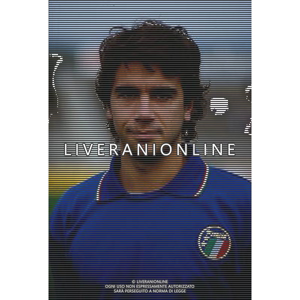 Stefano Borgonovo Calciatore con la maglia della Nazionale Olimpica 28/10/1987 ph archivio Ag. Aldo Liverani Sas 
