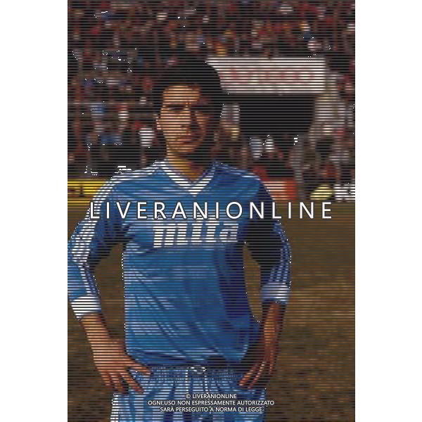 Stefano Borgonovo Calciatore del Como nel 1986/1987 ph archivio Ag. Aldo Liverani Sas 
