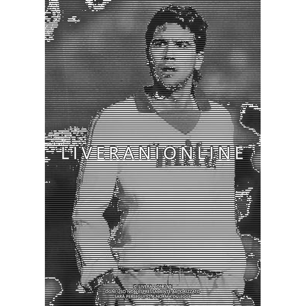 Stefano Borgonovo Calciatore del Como nel 1986/1987 ph archivio Ag. Aldo Liverani Sas 