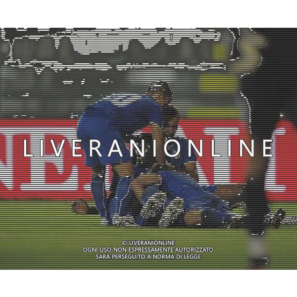 Castel di Sangro (AQ) - 05/09/2008 - Stadio Patini - Qualificazione ai Campionati Europei Under 21 2009 - Italia U21 vs Grecia U21 - nella foto: La gioia di Mario Balotelli dopo il gol ph. Corradetti / ag. Aldo LIVERANI
