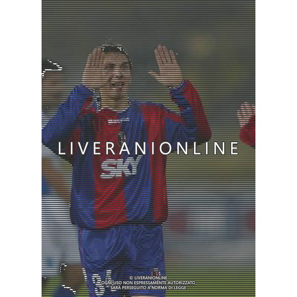 bologna 29/10/2003 coppa italia bologna brindisi nella foto loviso massimo ag aldo liverani