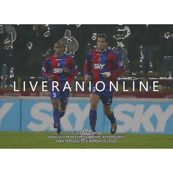 bologna 29/10/2003 coppa italia bologna brindisi nella foto moretti emiliano ag aldo liverani