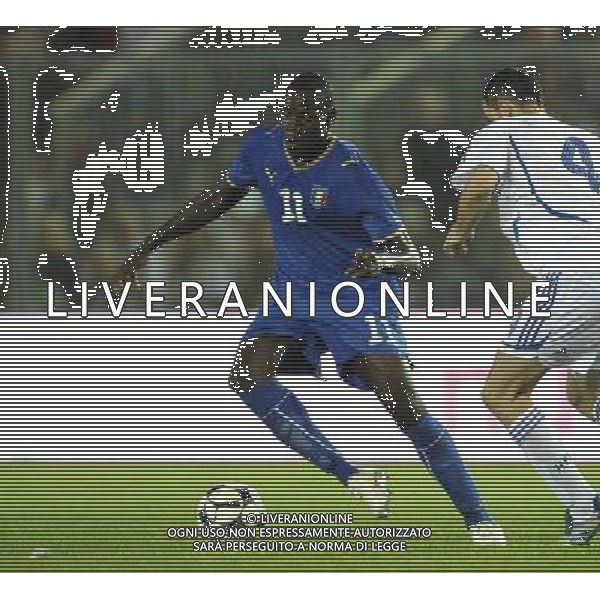 Castel di Sangro (AQ) - 05/09/2008 - Stadio Patini - Qualificazione ai Campionati Europei Under 21 2009 - Italia U21 vs Grecia U21 - nella foto: Mario BALOTELLI ph. Corradetti / ag. Aldo LIVERANI