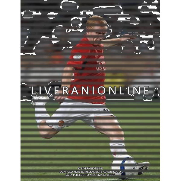 Supercoppa Europea 2008 Montecarlo - 29.08.2008 Manchester United-Zenit San Pietroburgo Nella Foto:SCHOLES PAUL /Ph.Vitez-Ag. Aldo Liverani