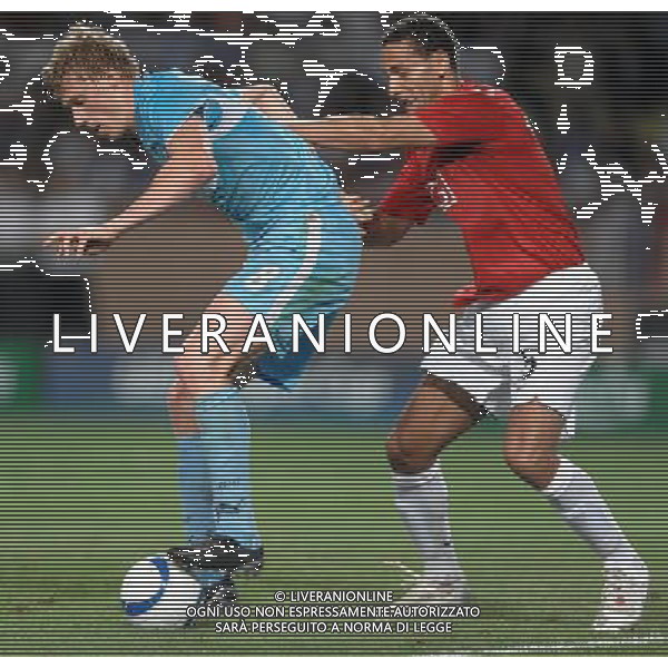 Supercoppa Europea 2008 Montecarlo - 29.08.2008 Manchester United-Zenit San Pietroburgo Nella Foto:POGREBNYAK PAVEL-FERDINAND RIO /Ph.Vitez-Ag. Aldo Liverani
