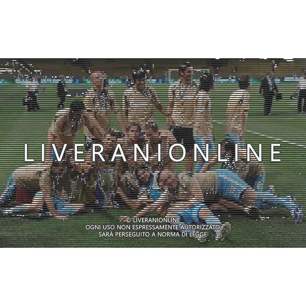 Supercoppa Europea 2008 Montecarlo - 29.08.2008 Manchester United-Zenit San Pietroburgo Nella Foto:GIOCATORI ZENIT CON LA COPPA /Ph.Vitez-Ag. Aldo Liverani