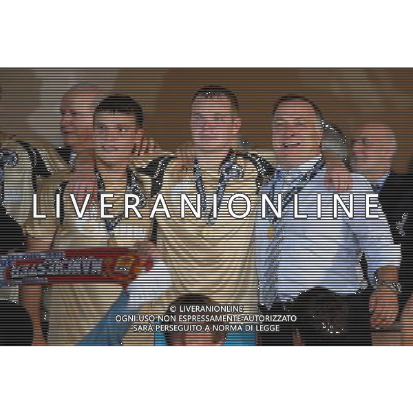 Supercoppa Europea 2008 Montecarlo - 29.08.2008 Manchester United-Zenit San Pietroburgo Nella Foto:DENISOV IGOR-ANYUKOV ALEKSANDR-ADVOCAAT DICK /Ph.Vitez-Ag. Aldo Liverani