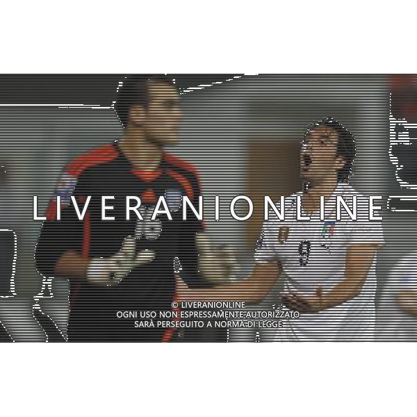 Cipro-Italia Qualificazioni ai Campionati Mondiali 2010 - Gruppo 8 Larnaca - 06.09.2008 Nella Foto: luca toni arrabbiato dopo un\'occasione fallita /Ph.Vitez-Ag. Aldo Liverani