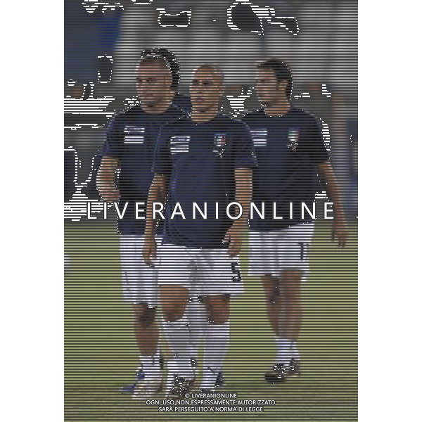 Qualificazioni ai Campionati Mondiali 2010 - Gruppo 8 Larnaca - 06.09.2008 Cipro-Italia Nella Foto:CANNAVARO FABIO-DE ROSSI DANIELE-GILARDINO ALBERTO /Ph.Vitez-Ag. Aldo Liverani