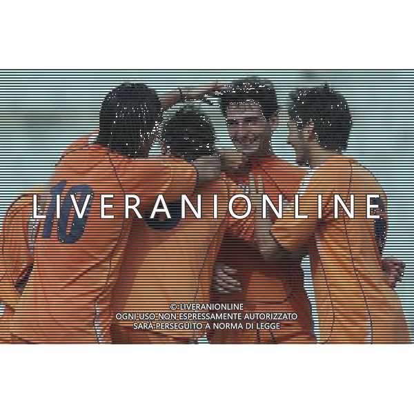 Pistoia ,07/09/2008 Pistoiese _ Crotone 2\' giornata LEGA PRO bartolucci, pistoiese,esulta dopo la rete foto Gabriele Maltinti / Aldo Liverani