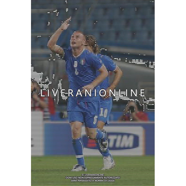 Italia - Georgia Qualificazione Mondiali 2010 - Udine 10/09/2008 nella foto esultanza dopo il gol di Daniele De Rossi del 1-0 ph garbuio/Ag. Aldo Liverani sas