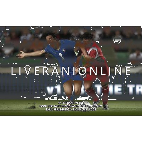 Italia - Georgia Qualificazione Mondiali 2010 - Udine 10/09/2008 nella foto Luca Toni e Kakha Kaladze ph ghidoni/Ag. Aldo Liverani sas