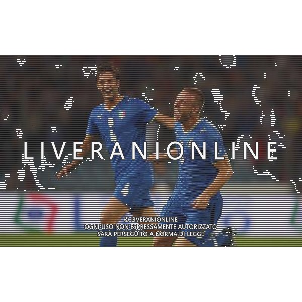 Italia - Georgia Qualificazione Mondiali 2010 - Udine 10/09/2008 nella foto daniele De Rossi esultanza dopo il gol ph ghidoni/Ag. Aldo Liverani sas