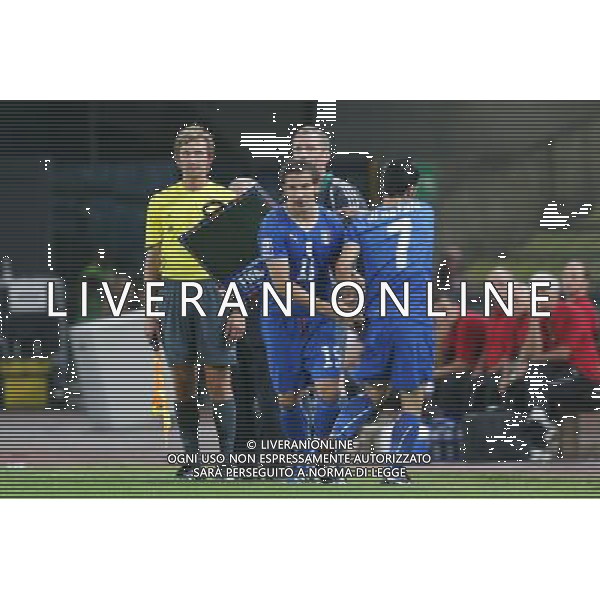 UDINE 10/09/2008 QUALIFICAZIONE MONDIALE 2010 ITALIA-GEORGIA NELLA FOTO:CAMBIO DI NATALE PER DELPIERO FOTO PAOLA GARBUIO/AG.ALDO LIVERANI