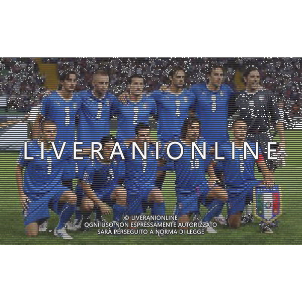 Udine 10/09/2008 Calcio Qualificazioni Mondiali 2010 Italia-Georgia Nella foto la formazione dell\'italia ph LUCA GHIDONI/ag ALDO LIVERANI SAS