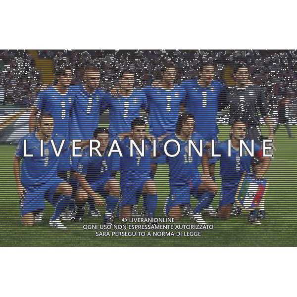 Udine 10/09/2008 Calcio Qualificazioni Mondiali 2010 Italia-Georgia Nella foto la formazione dell\'italia ph LUCA GHIDONI/ag ALDO LIVERANI SAS
