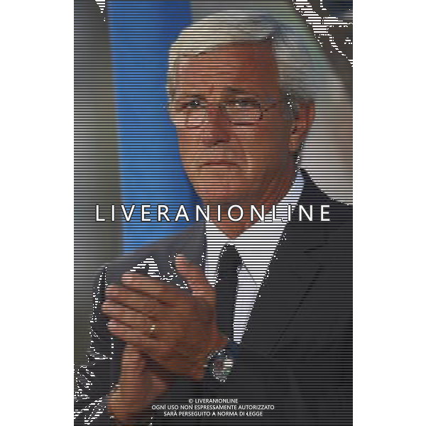 Udine 10/09/2008 Calcio Qualificazioni Mondiali 2010 Italia-Georgia Nella foto Marcello Lippi, allenatore dell\'italia ph LUCA GHIDONI/ag ALDO LIVERANI SAS