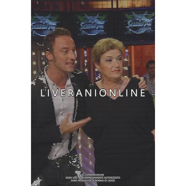 FRANCESCO FACCHINETTI -- MARA MAIONCHI MILANO13-09-08 TRASMISSIONE SCALO 76 FOTO SORANO ANTONIO - AG. ALDO LIVERANI SAS