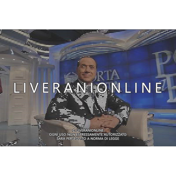 ROMA, 15 SETTEMBRE 2008 PORTA A PORTA CON SILVIO BERLUSCONI NELLA FOTO: SILVIO BERLUSCONI AGENZIA ALDO LIVERANI SAS