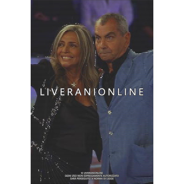 MARA VENIER -- LUCA GIURATO MILANO 15-09-08 TRASMISSIONE L\' ISOLA DEI FAMOSI \'PRIMA PUNTATA\' FOTO SORANO ANTONIO - AG. ALDO LIVERANI SAS