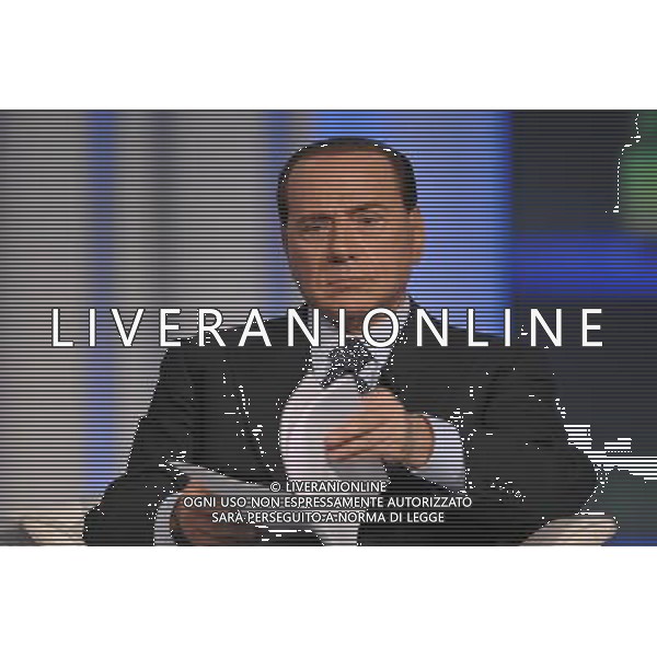 ROMA, 15 SETTEMBRE 2008 PORTA A PORTA CON S.BERLUSCONI NELLA FOTO: SILVIO BERLUSCONI © AG. ALDO LIVERANI SAS