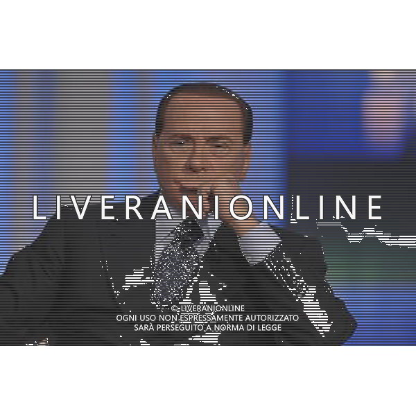 ROMA, 15 SETTEMBRE 2008 PORTA A PORTA CON S.BERLUSCONI NELLA FOTO: SILVIO BERLUSCONI © AG. ALDO LIVERANI SAS