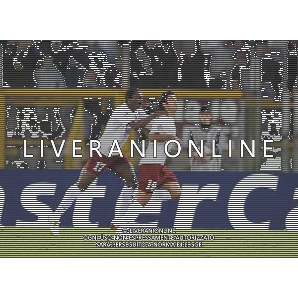 Roma Vs CFR Cluj - 16/09/2008 - Stadio Olimpico - Uefa Champions League 2008/2009 - Gruppo A - nella foto: l\'esultanza di Juan CULIO dopo il gol pareggio ph. Corradetti / ag. Aldo LIVERANI