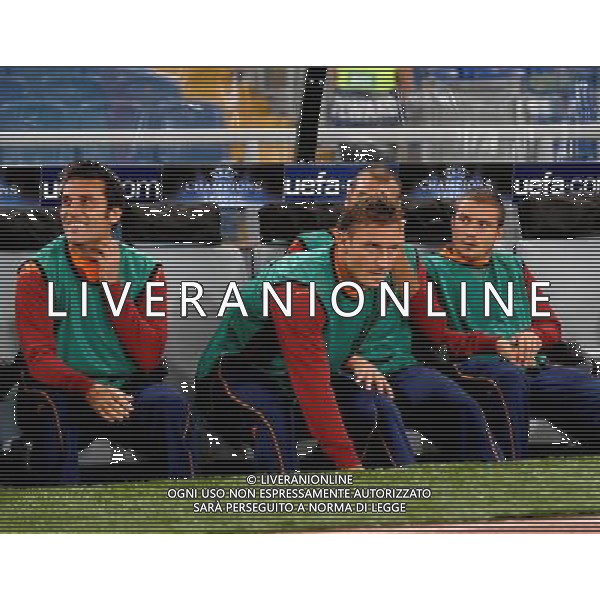 Roma - CFR Cluj - 16/09/2008 - Stadio Olimpico - Uefa Champions League 2008/2009 - Gruppo A - nella foto: Francesco TOTTI in panchina ph. Corradetti / ag. Aldo LIVERANI