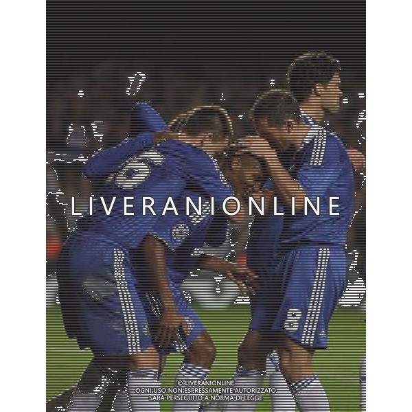 Florent Malouda of Chelsea makes 3-0 and celebrates after scoring for his team - Chelsea FC v FC Bordeaux, UEFA Champions League Group A, Matchday 1, Stamford Bridge, London, Date 16/09/2008. Picture by Marcello Pozzetti(IPS PHOTO AGENCY)/Ag. Aldo Liverani Sas - ITALY ONLY -