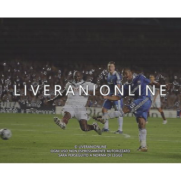 Florent Malouda of Chelsea makes 3-0 and celebrates after scoring for his team - Chelsea FC v FC Bordeaux, UEFA Champions League Group A, Matchday 1, Stamford Bridge, London, Date 16/09/2008. Picture by IPS PHOTO AGENCY/Ag. Aldo Liverani Sas - ITALY ONLY -