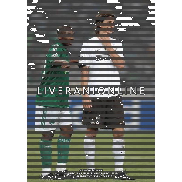 Champions League 2008/2009 Gruppo B Atene - 16.09.2008 Panathinaikos-Inter Nella Foto:IBRAHIMOVIC ZLATAN-SIMAO /Ph.Vitez-Ag. Aldo Liverani