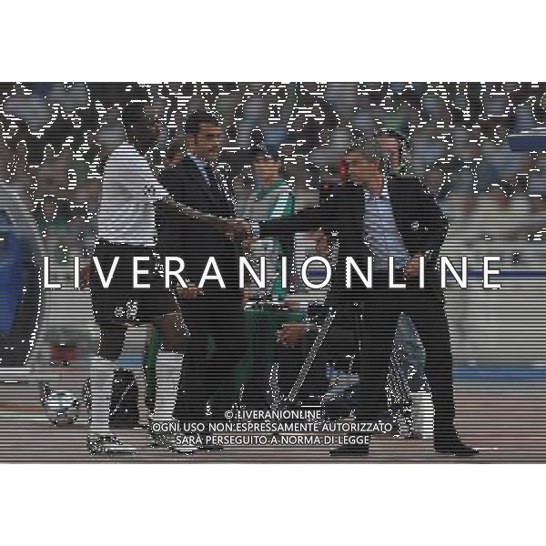 Champions League 2008/2009 Gruppo B Atene - 16.09.2008 Panathinaikos-Inter Nella Foto:MOURINHO-VIERA /Ph.Vitez-Ag. Aldo Liverani