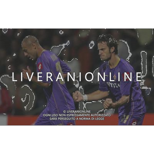OLIMPIC LIONE-FIORENTINA CHAMPIONS LEAGUE 17/09/2008 NELLA FOTO ESULTANZA ALBERTO GILARDINO FOTO MARCO LUZZANI-AG ALDO LIVERANI