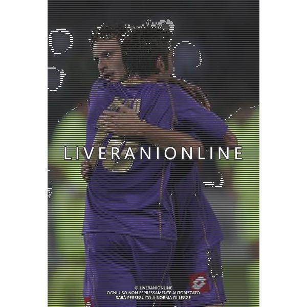 OLIMPIC LIONE-FIORENTINA CHAMPIONS LEAGUE 17/09/2008 NELLA FOTO ESULTANZA ALBERTO GILARDINO FOTO MARCO LUZZANI-AG ALDO LIVERANI
