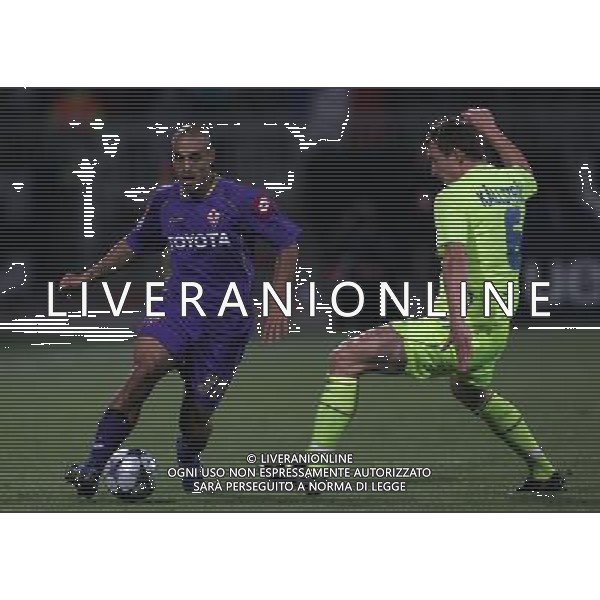 Lione (FRA) 18-09-2008 Champions League 2008/09 olympique Lyonnaise-fiorentina 2:2 nella foto sergio almiron e kim kallstrom ph marco luzzani/ag aldo liverani s.a.s.