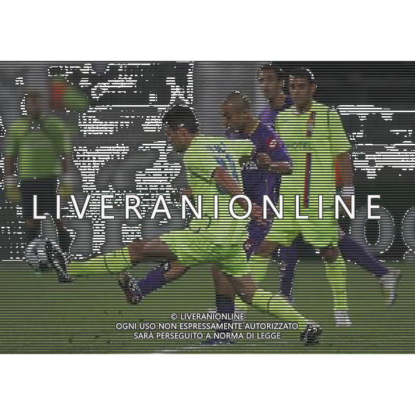 Lione (FRA) 18-09-2008 Champions League 2008/09 olympique Lyonnaise-fiorentina 2:2 nella foto sergio almiron e jeremy tolulalan ph marco luzzani/ag aldo liverani s.a.s.