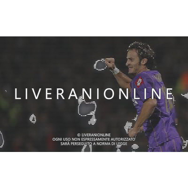 Lione (FRA) 18-09-2008 Champions League 2008/09 olympique Lyonnaise-fiorentina 2:2 nella foto alberto gilardino esulta ph marco luzzani/ag aldo liverani s.a.s.