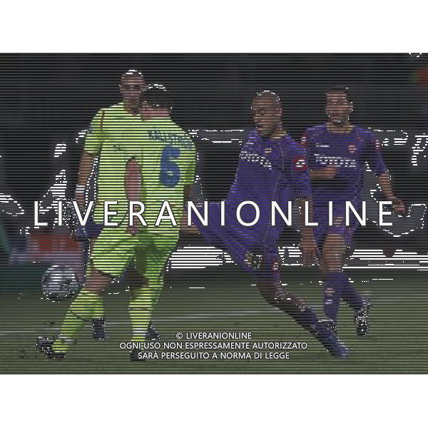 Lione (FRA) 18-09-2008 Champions League 2008/09 olympique Lyonnaise-fiorentina 2:2 nella foto sergio almiron e kim kallstrom ph marco luzzani/ag aldo liverani s.a.s.